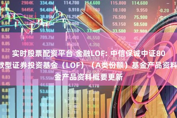 实时股票配资平台 金融LOF: 中信保诚中证800金融指数型证券投资基金（LOF）（A类份额）基金产品资料概要更新