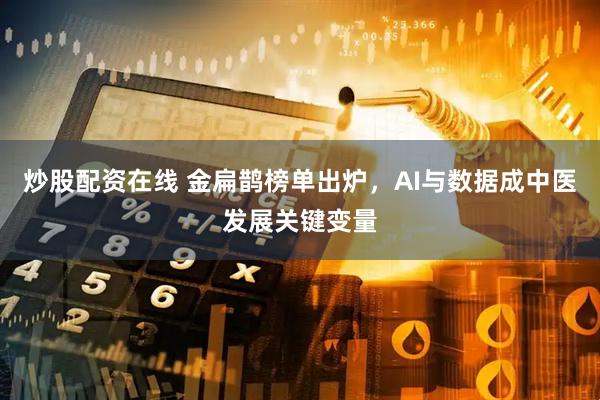 炒股配资在线 金扁鹊榜单出炉，AI与数据成中医发展关键变量