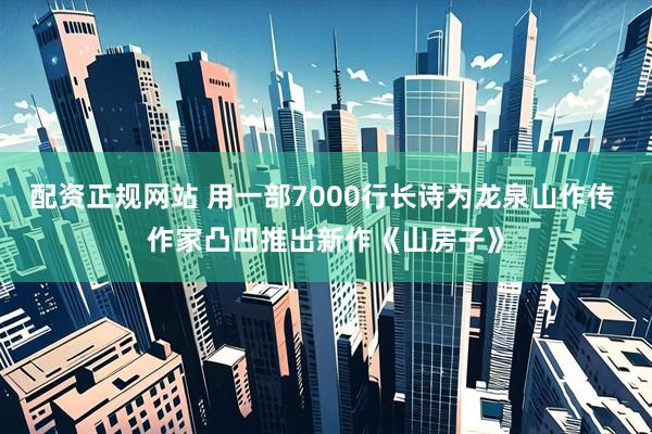 配资正规网站 用一部7000行长诗为龙泉山作传 作家凸凹推出新作《山房子》